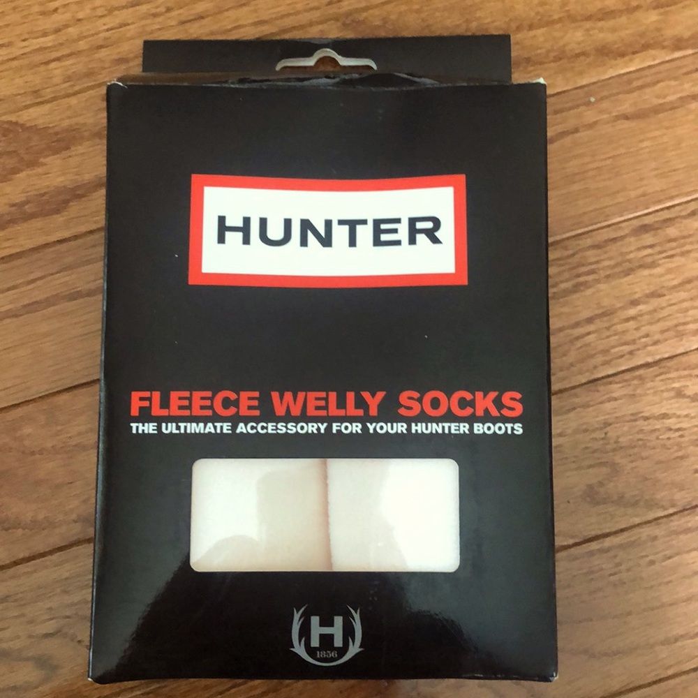 Hunter Welly Socks, Cream, Never Worn.